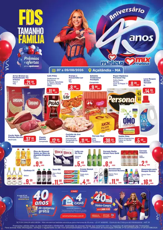 Catálogo Supermercados Mateus | Fds Tamnho Familia Aniversario | 2026-08-07T00:00:00.000Z - 2026-08-09T00:00:00.000Z