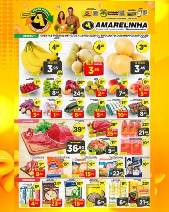 Catálogo Amarelinha Supermercados | Ofertas exclusivas | 2026-08-10T00:00:00.000Z - 2026-08-12T00:00:00.000Z