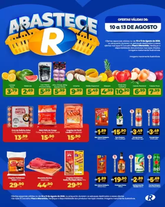 Catálogo R Carvalho Supermercado | Ofertas | 2026-08-10T00:00:00.000Z - 2026-08-13T00:00:00.000Z