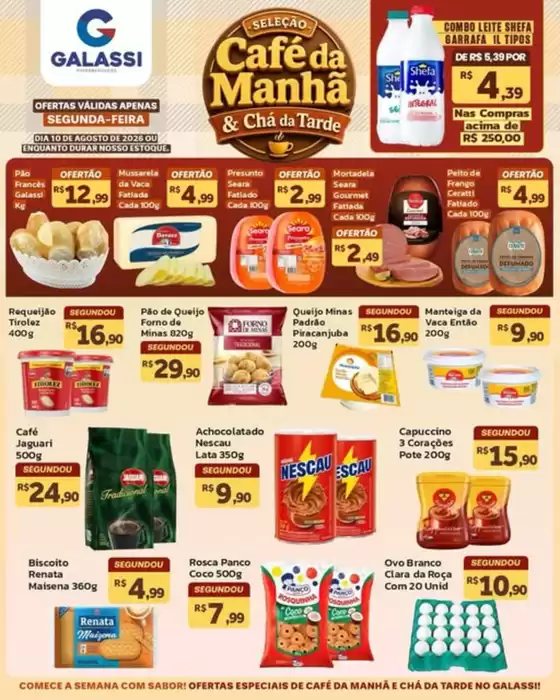 Catálogo Supermercados Galassi | Cafe de Manha | 2026-08-10T00:00:00.000Z - 2026-08-10T00:00:00.000Z