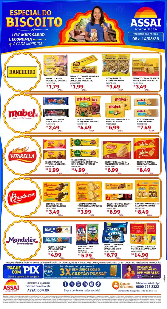 Catálogo Assaí Atacadista | Encarte Assaí Atacadista 49396-976 | 2026-08-10T00:00:00.000Z - 2026-08-14T00:00:00.000Z