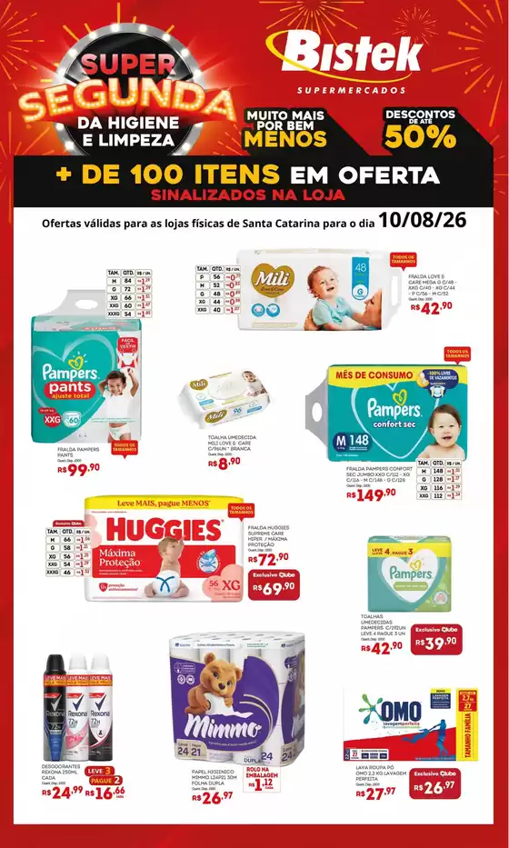 Catálogo Bistek Supermercados em Osório | Encarte Bistek Supermercados | 2026-08-10T00:00:00.000Z - 2026-08-10T00:00:00.000Z