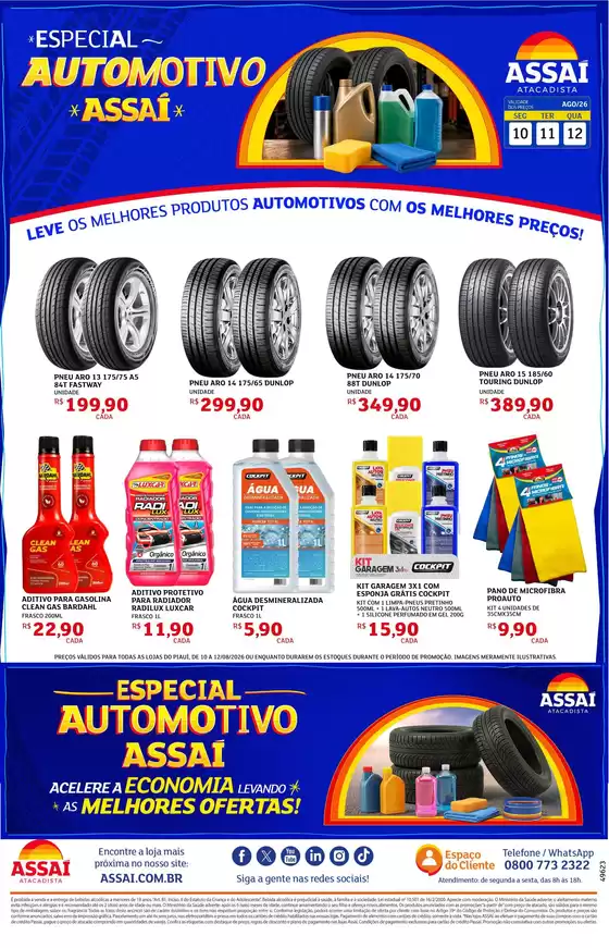 Catálogo Assaí Atacadista | Encarte Assaí Atacadista 49623-102 | 2026-08-10T00:00:00.000Z - 2026-08-12T00:00:00.000Z