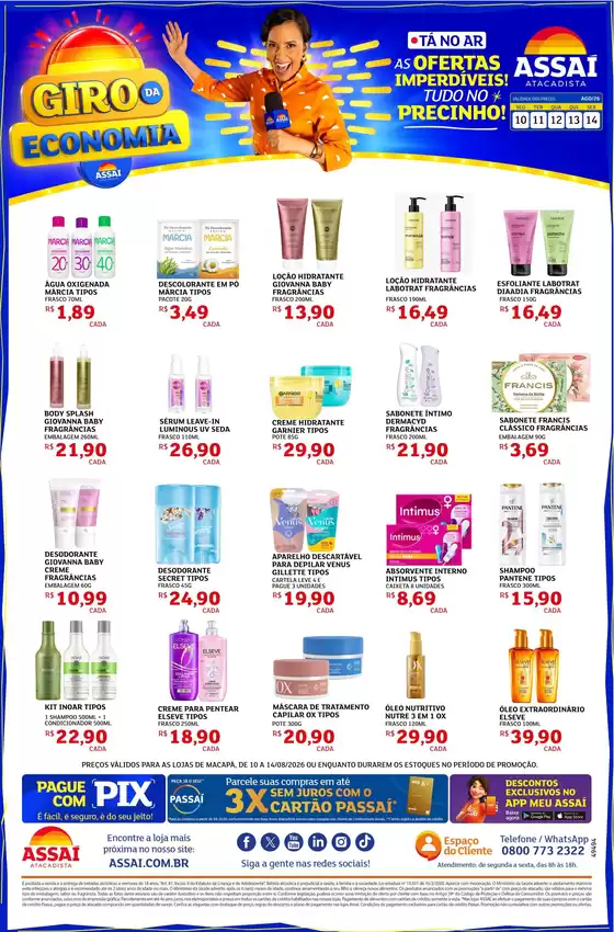 Catálogo Assaí Atacadista | Encarte Assaí Atacadista 49494-442 | 2026-08-10T00:00:00.000Z - 2026-08-14T00:00:00.000Z