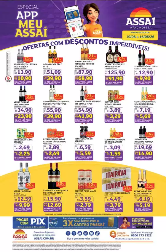 Catálogo Assaí Atacadista | Encarte Assaí Atacadista 169629-544 | 2026-08-10T00:00:00.000Z - 2026-08-16T00:00:00.000Z