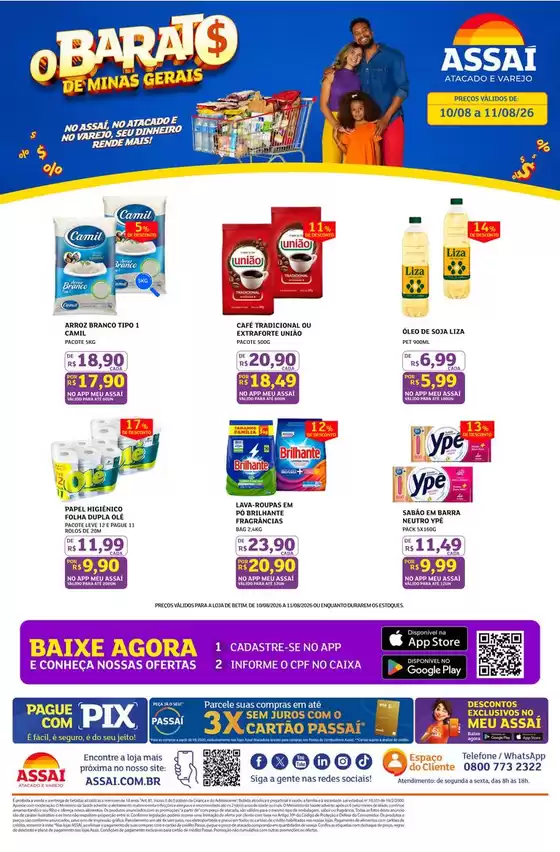 Catálogo Assaí Atacadista | Encarte Assaí Atacadista 169648-589 | 2026-08-10T00:00:00.000Z - 2026-08-11T00:00:00.000Z