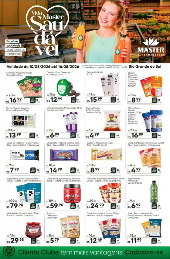 Catálogo Master Supermercados | Master RS saudavel | 2026-08-10T00:00:00.000Z - 2026-08-16T00:00:00.000Z
