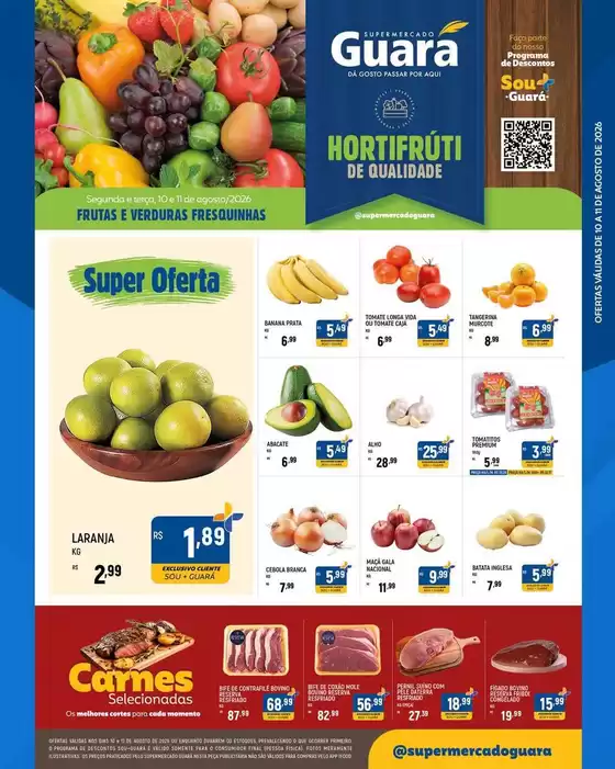 Catálogo Supermercado Guará | Ótima oferta para todos os clientes | 2026-08-10T00:00:00.000Z - 2026-08-11T00:00:00.000Z