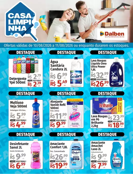 Catálogo Supermercado Dalben | Casa Limpinha | 2026-08-10T00:00:00.000Z - 2026-08-11T00:00:00.000Z