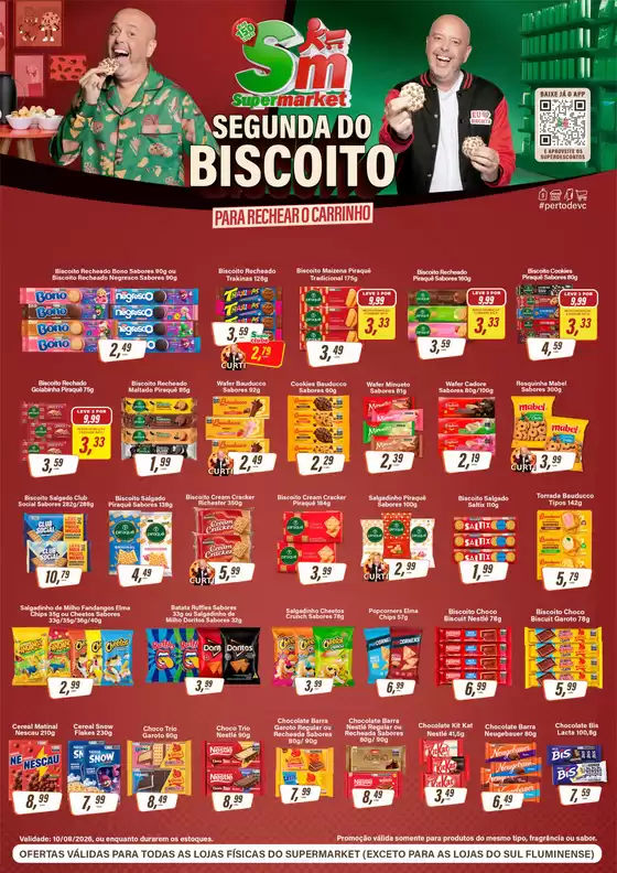 Catálogo Rede Supermarket | Lamina 2a biscoito 10 08 | 2026-08-10T00:00:00.000Z - 2026-08-10T00:00:00.000Z
