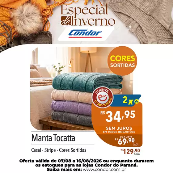 Catálogo Supermercados Condor | Ofertas exclusivas e pechinchas | 2026-08-07T00:00:00.000Z - 2026-08-16T00:00:00.000Z