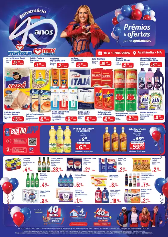 Catálogo Supermercados Mateus | Aniversario | 2026-08-09T00:00:00.000Z - 2026-08-13T00:00:00.000Z