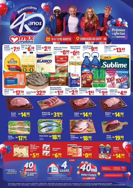 Catálogo Supermercados Mateus | Regular de Aniversario | 2026-08-09T00:00:00.000Z - 2026-08-13T00:00:00.000Z