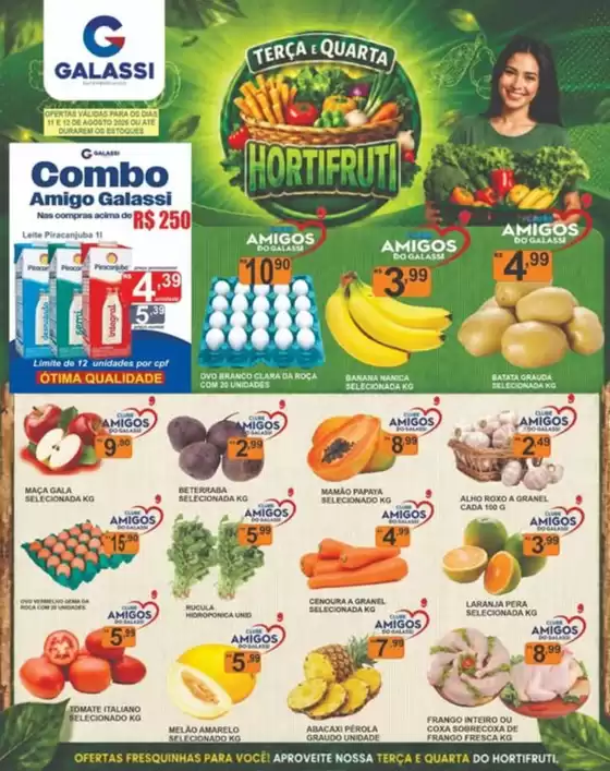 Catálogo Supermercados Galassi | TERÇA E QUARTA É DIA DE HORTIFRUTI NO GALASSI! | 2026-08-11T00:00:00.000Z - 2026-08-12T00:00:00.000Z