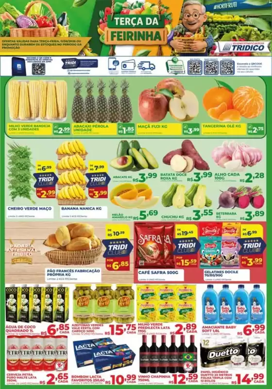 Catálogo Supermercados Tridico | Terça da Feirinha no Tridico! | 2026-08-11T00:00:00.000Z - 2026-08-11T00:00:00.000Z