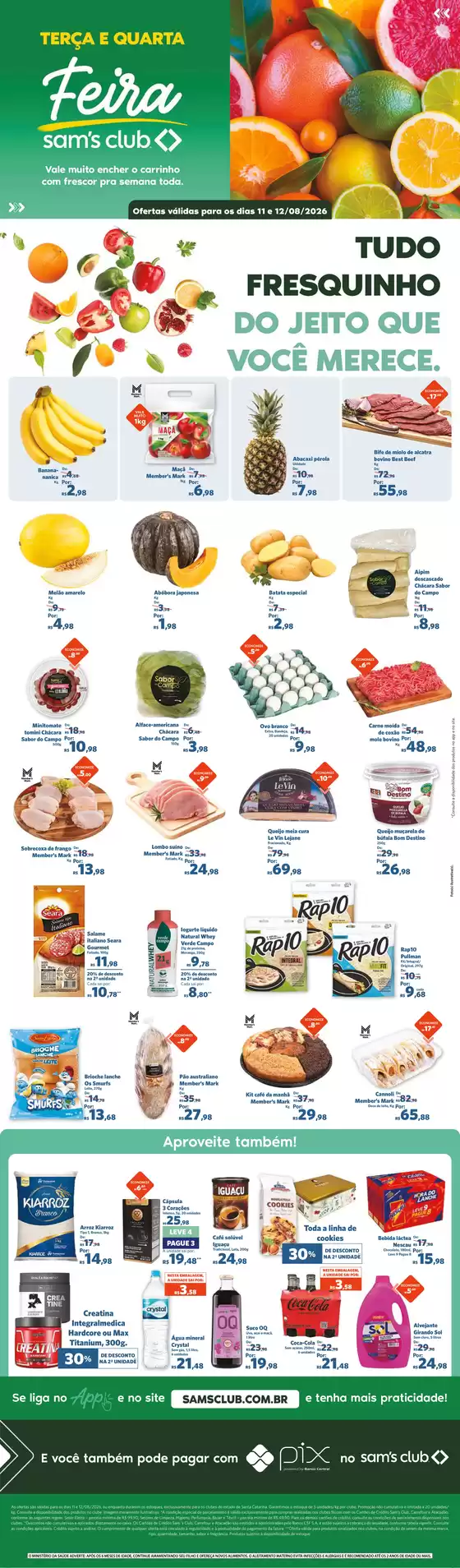 Catálogo Sam's Club | Nossas melhores pechinchas | 2026-08-11T00:00:00.000Z - 2026-08-12T00:00:00.000Z