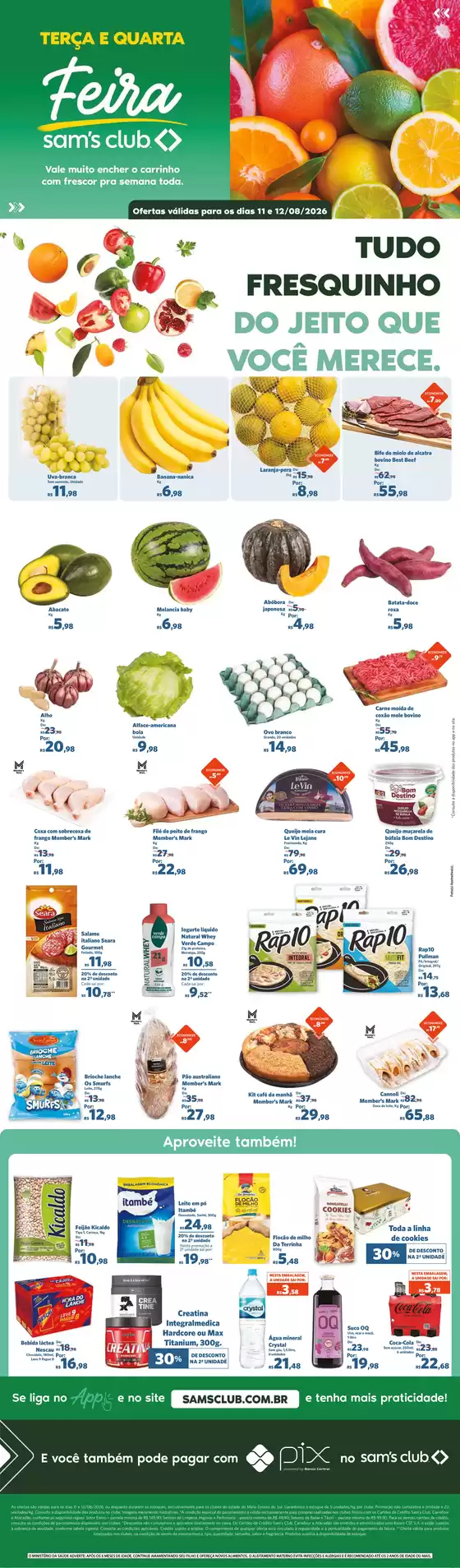 Catálogo Sam's Club | Ótima oferta para todos os clientes | 2026-08-11T00:00:00.000Z - 2026-08-12T00:00:00.000Z