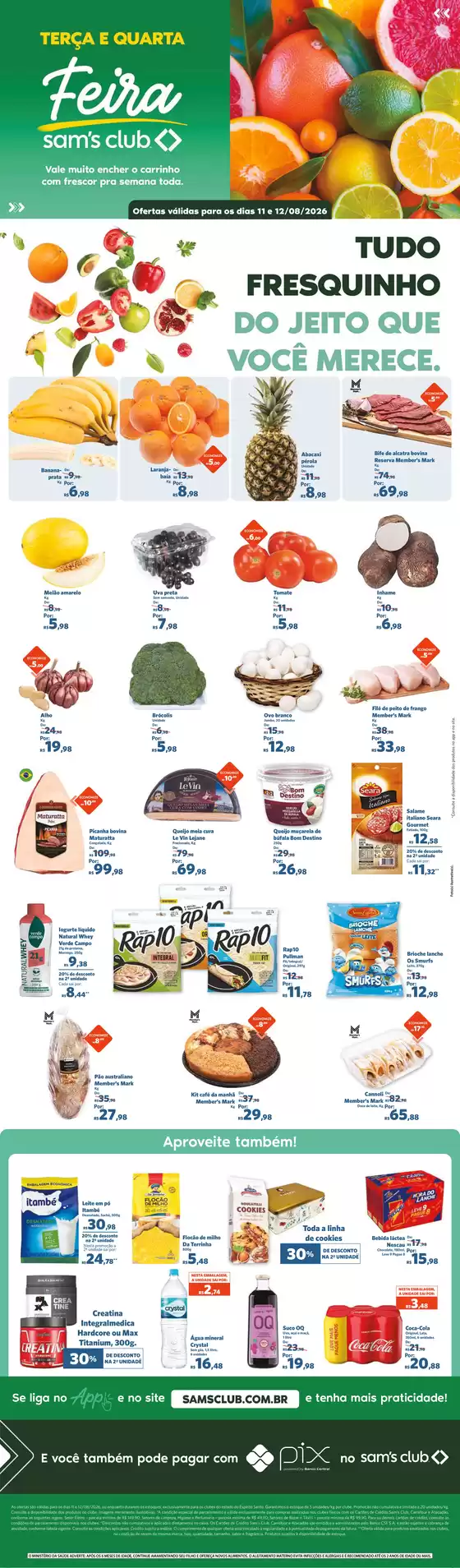 Catálogo Sam's Club | Melhores ofertas para todos os caçadores de pechinchas | 2026-08-11T00:00:00.000Z - 2026-08-12T00:00:00.000Z