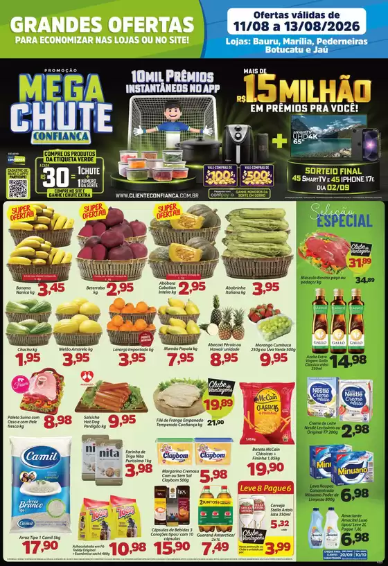 Catálogo Confiança Supermercados | Tabloide rede 1108 2026 WPP | 2026-08-11T00:00:00.000Z - 2026-08-13T00:00:00.000Z