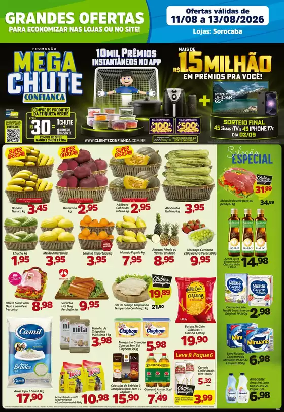 Catálogo Confiança Supermercados | Tabloide sorocaba 1108 2026 WPP | 2026-08-11T00:00:00.000Z - 2026-08-13T00:00:00.000Z