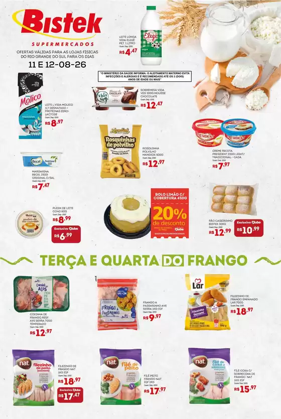 Catálogo Bistek Supermercados | Ofertas exclusivas e pechinchas | 2026-08-11T00:00:00.000Z - 2026-08-12T00:00:00.000Z