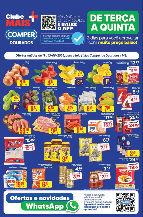Catálogo Comper | Ofertas Dourados | 2026-08-11T00:00:00.000Z - 2026-08-13T00:00:00.000Z