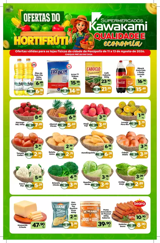 Catálogo Supermercados Kawakami | Ofertas - Penápolis | 2026-08-11T00:00:00.000Z - 2026-08-13T00:00:00.000Z