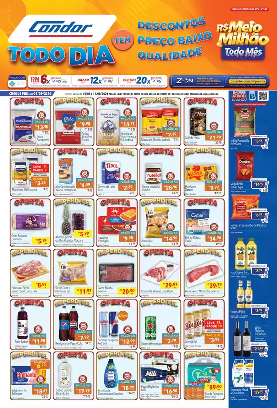 Catálogo Supermercados Condor | Ofertas especiais atraentes para todos | 2026-08-10T00:00:00.000Z - 2026-08-14T00:00:00.000Z