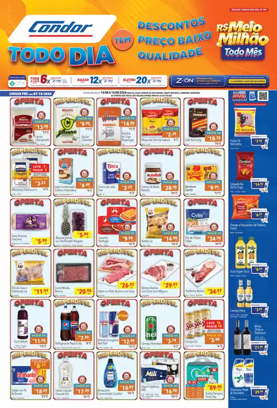 Catálogo Supermercados Condor | Nossas melhores ofertas para você | 2026-08-10T00:00:00.000Z - 2026-09-14T00:00:00.000Z