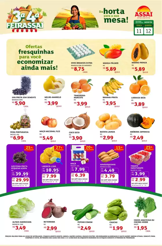 Catálogo Assaí Atacadista | Encarte Assaí Atacadista 49469-809 | 2026-08-11T00:00:00.000Z - 2026-08-12T00:00:00.000Z