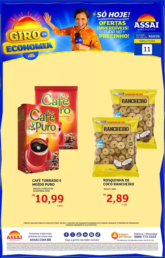 Catálogo Assaí Atacadista | Encarte Assaí Atacadista 49763-102 | 2026-08-11T00:00:00.000Z - 2026-08-11T00:00:00.000Z