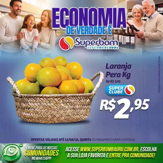 Catálogo Superbom Supermercados | Promoções especiais em andamento | 2026-08-11T00:00:00.000Z - 2026-08-13T00:00:00.000Z
