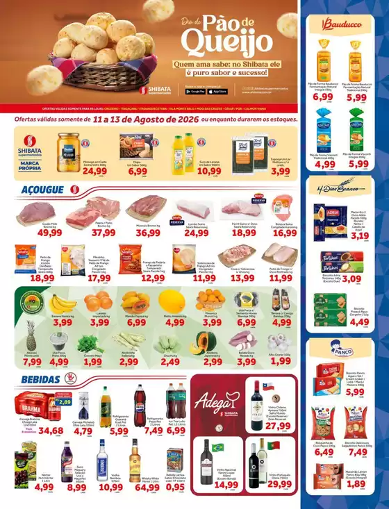 Catálogo Shibata Supermercados | Descubra ofertas atraentes | 2026-08-11T00:00:00.000Z - 2026-08-13T00:00:00.000Z