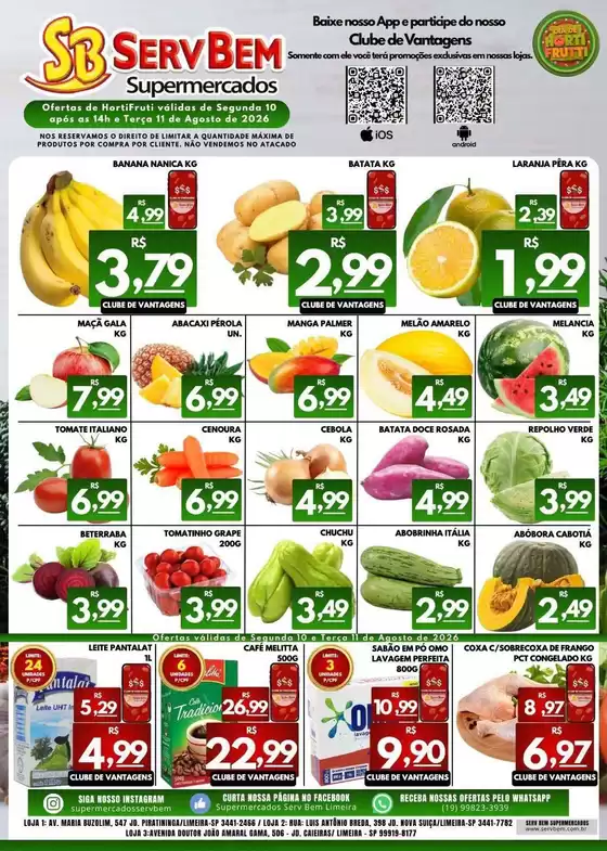 Catálogo ServBem | Ótima oferta para caçadores de pechinchas | 2026-08-10T00:00:00.000Z - 2026-08-11T00:00:00.000Z