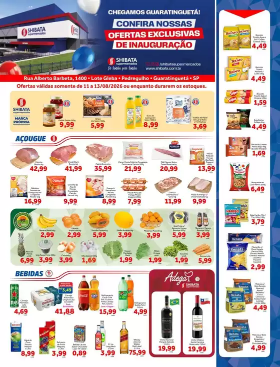 Catálogo Shibata Supermercados | Ofertas especiais atraentes para todos | 2026-08-11T00:00:00.000Z - 2026-08-13T00:00:00.000Z