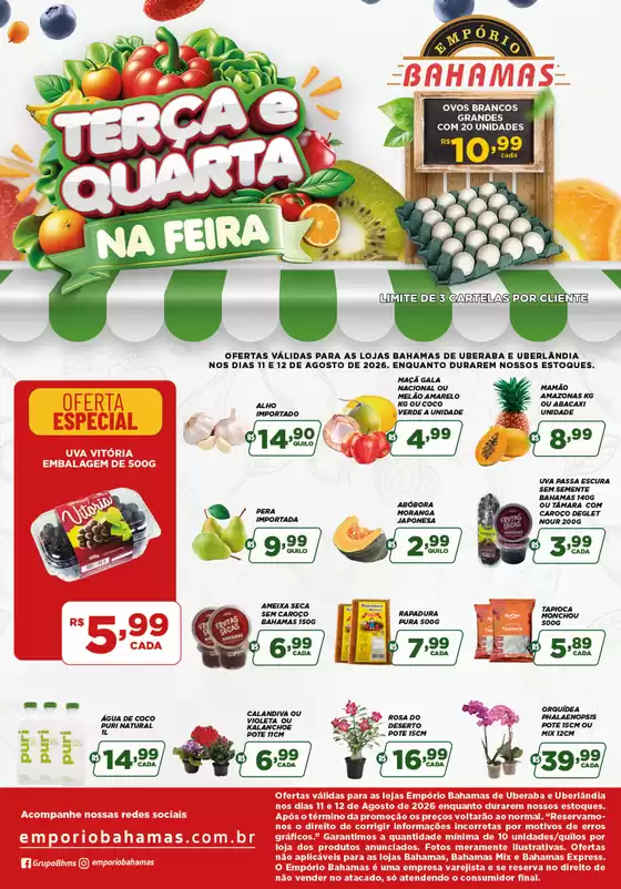 Catálogo Empório Bahamas | Terça e Quarta na Feira - Uberlândia e Uberaba | 2026-08-11T00:00:00.000Z - 2026-08-12T00:00:00.000Z