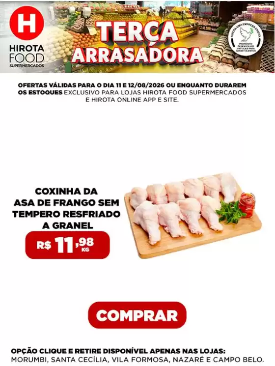 Catálogo Hirota Food Supermercado | Nossas melhores pechinchas | 2026-08-11T00:00:00.000Z - 2026-08-12T00:00:00.000Z