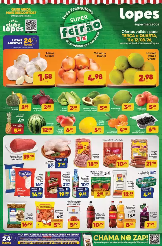 Catálogo Lopes Supermercados | SUPER FEIRÃO - TERÇA E QUARTA | 2026-08-11T00:00:00.000Z - 2026-08-12T00:00:00.000Z