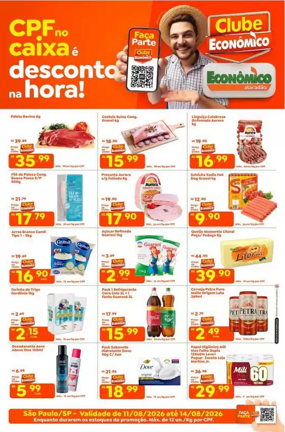 Catálogo Econômico Atacadão | Tabloide Econômico Atacadão - SP | 2026-08-11T00:00:00.000Z - 2026-08-14T00:00:00.000Z