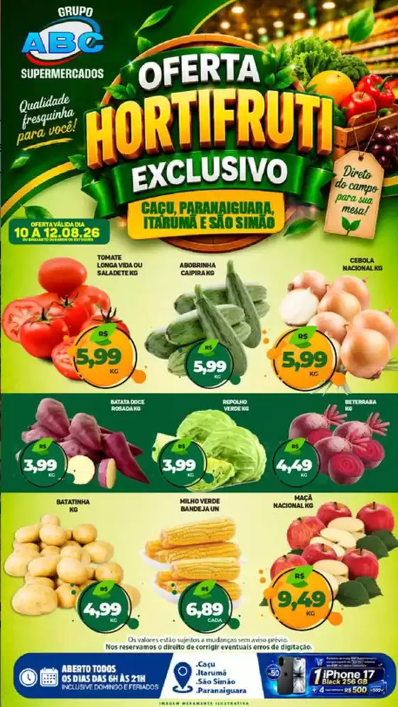 Catálogo Supermercados ABC | Hortifruti | 2026-08-11T00:00:00.000Z - 2026-08-12T00:00:00.000Z