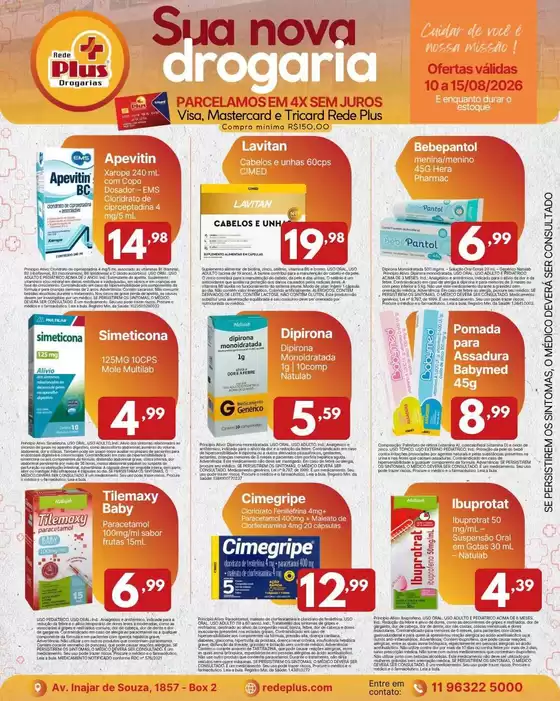 Catálogo Rede Plus Supermercados | Ofertas especiais atraentes para todos | 2026-08-10T00:00:00.000Z - 2026-08-15T00:00:00.000Z