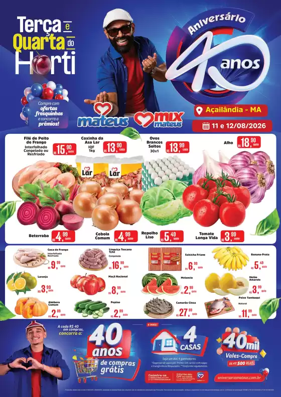Catálogo Supermercados Mateus | Terça e quarta do Horti de Aniversario | 2026-08-11T00:00:00.000Z - 2026-08-12T00:00:00.000Z