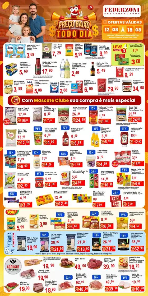 Catálogo Federzoni Supermercados | Preço Baxio | 2026-08-12T00:00:00.000Z - 2026-08-18T00:00:00.000Z