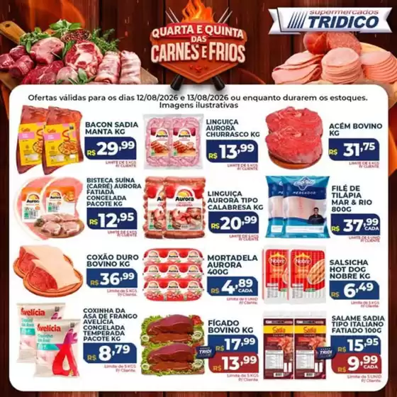 Catálogo Supermercados Tridico | Quarta e Quinta de Carnes e Frios no Tridico! | 2026-08-12T00:00:00.000Z - 2026-08-13T00:00:00.000Z
