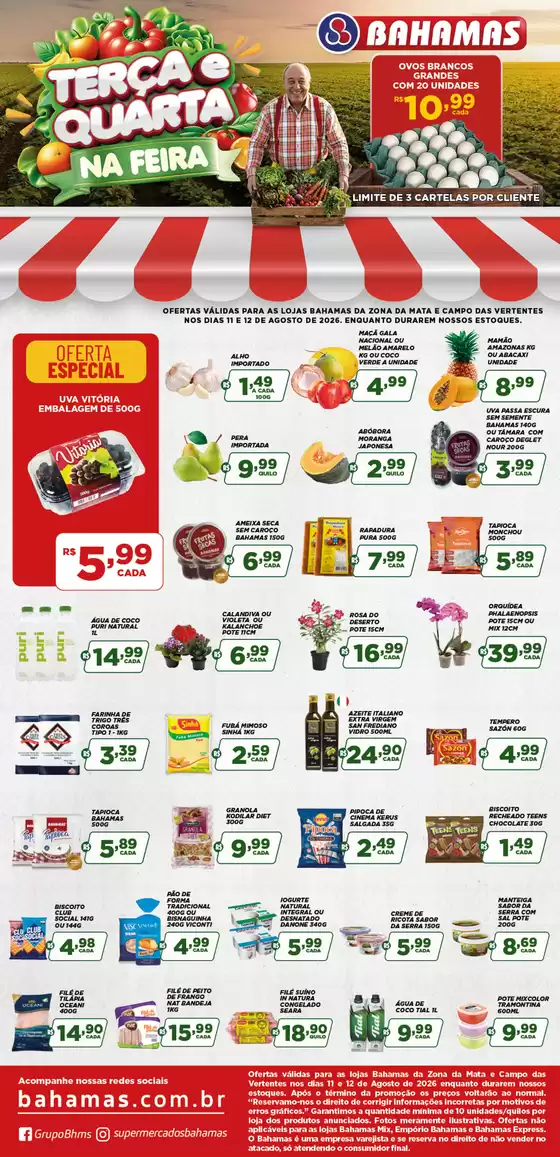 Catálogo Bahamas Supermercados | Terça e quarta-feira na feira | 2026-08-12T00:00:00.000Z - 2026-08-12T00:00:00.000Z