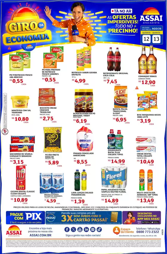 Catálogo Assaí Atacadista | Encarte Assaí Atacadista 49828-63 | 2026-08-12T00:00:00.000Z - 2026-08-13T00:00:00.000Z