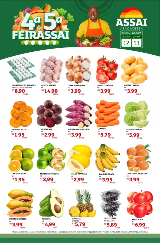 Catálogo Assaí Atacadista | Encarte Assaí Atacadista 49613-357 | 2026-08-12T00:00:00.000Z - 2026-08-13T00:00:00.000Z