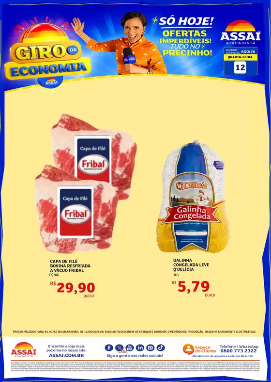 Catálogo Assaí Atacadista | Encarte Assaí Atacadista 49766-357 | 2026-08-12T00:00:00.000Z - 2026-08-12T00:00:00.000Z