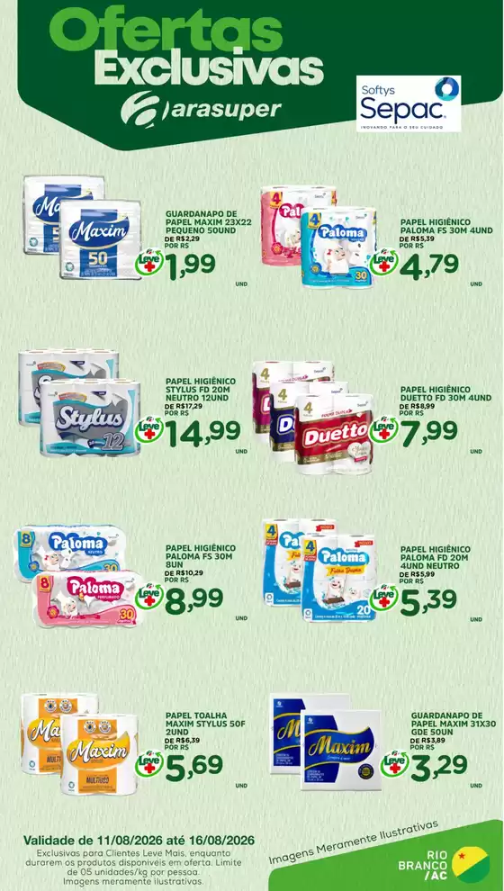 Catálogo Araújo Supermercados | EXCLUSIVA SEPAC | 2026-08-11T00:00:00.000Z - 2026-08-16T00:00:00.000Z