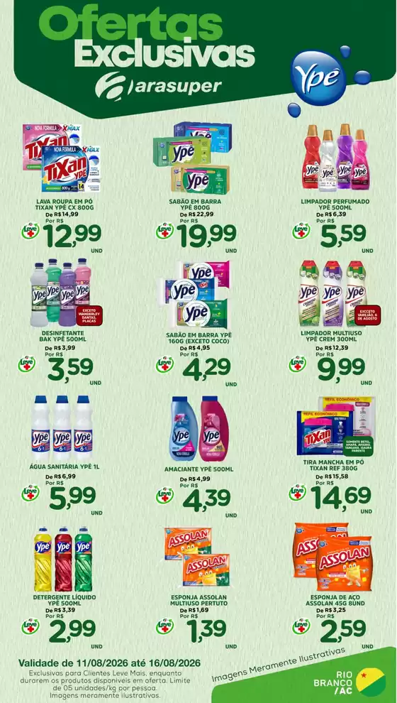 Catálogo Araújo Supermercados | EXCLUSIVA YPÊ | 2026-08-11T00:00:00.000Z - 2026-08-16T00:00:00.000Z